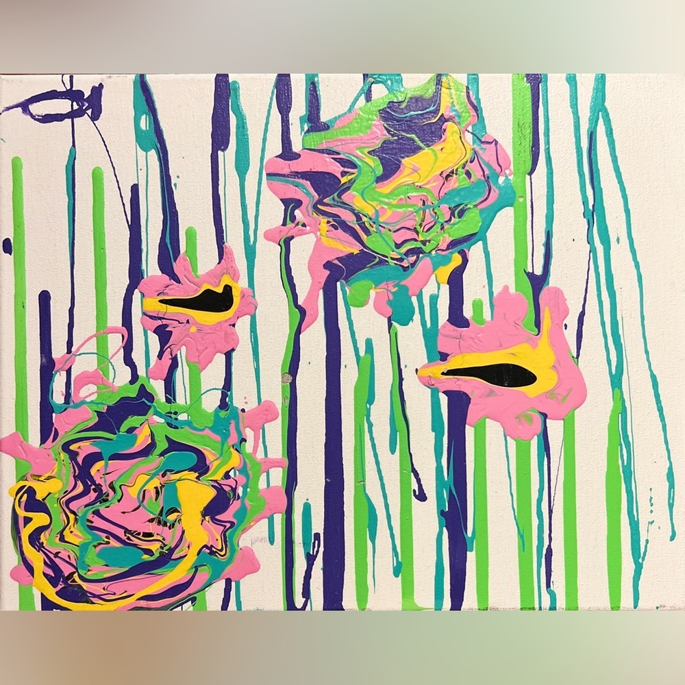 Handcrafted Trippy Lucid painting ARTIST certificate Of Authenticity Included.
